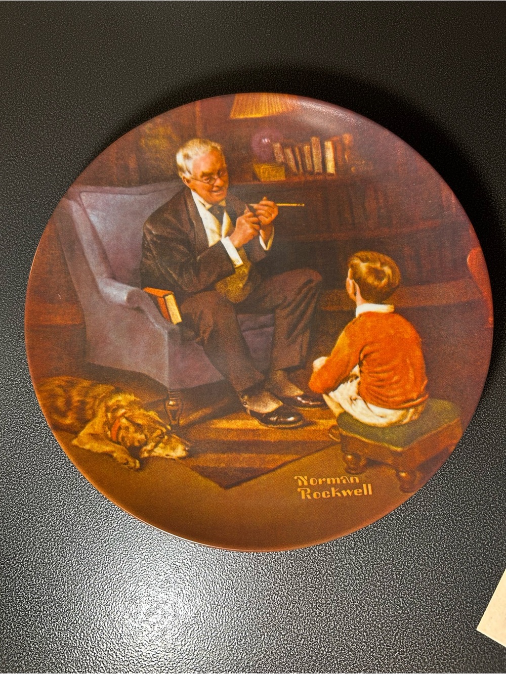 Vintage Norman Rockwell "The Tycoon" Collectors Plate w/ COA